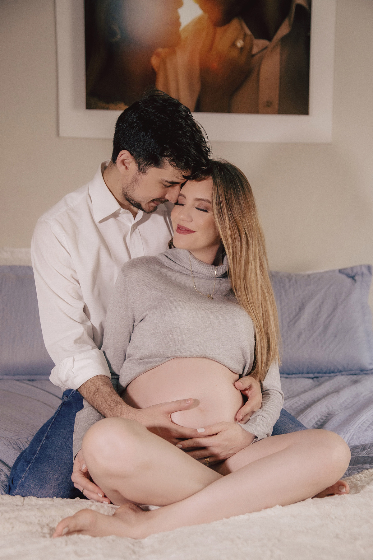 ensaio gestante - gestante - ensaio em casa - ensaio jaragua do sul - fotografos jaragua do sul - chroma fotografia