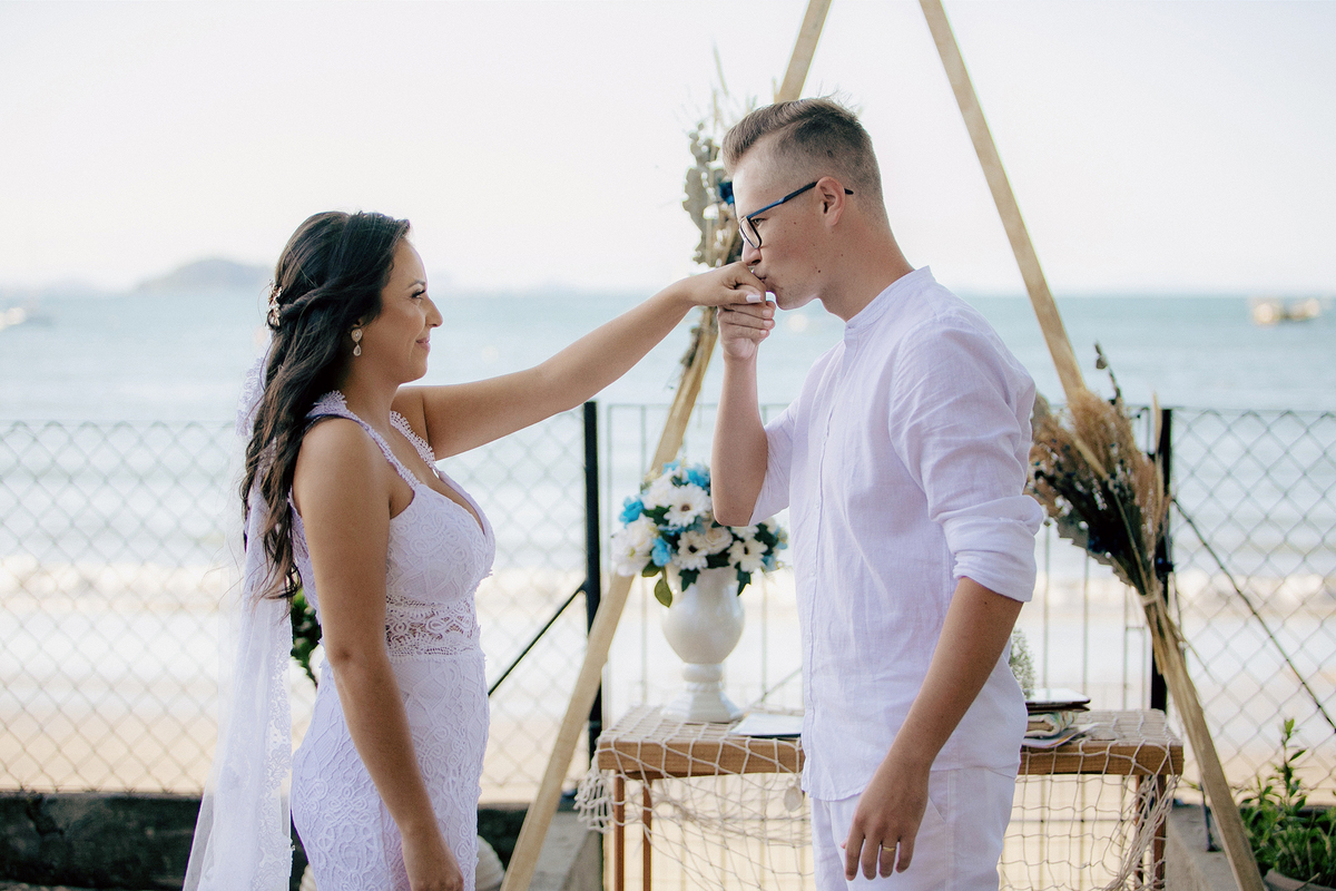 casamento - casamento na praia - mini wedding- noivos  - noivas - casamento de dia - fotografia de casamento - fotografos sc - chroma fotografia