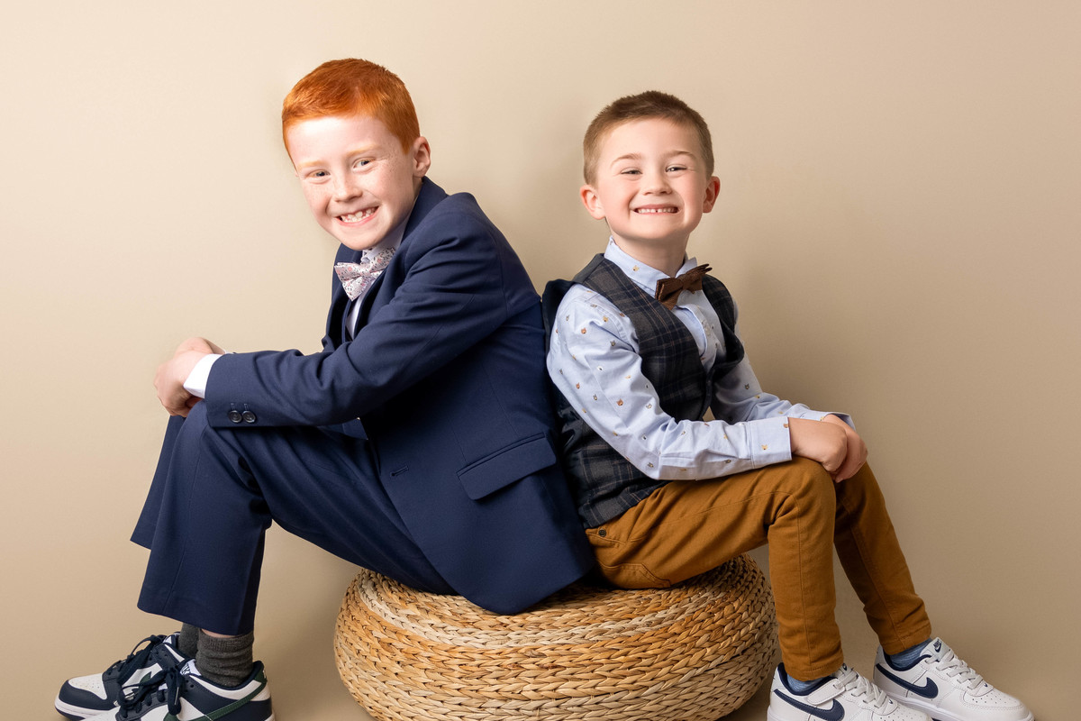 boys brothers portrait session