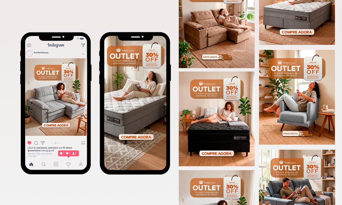 Identidade Visual campanha Outlet