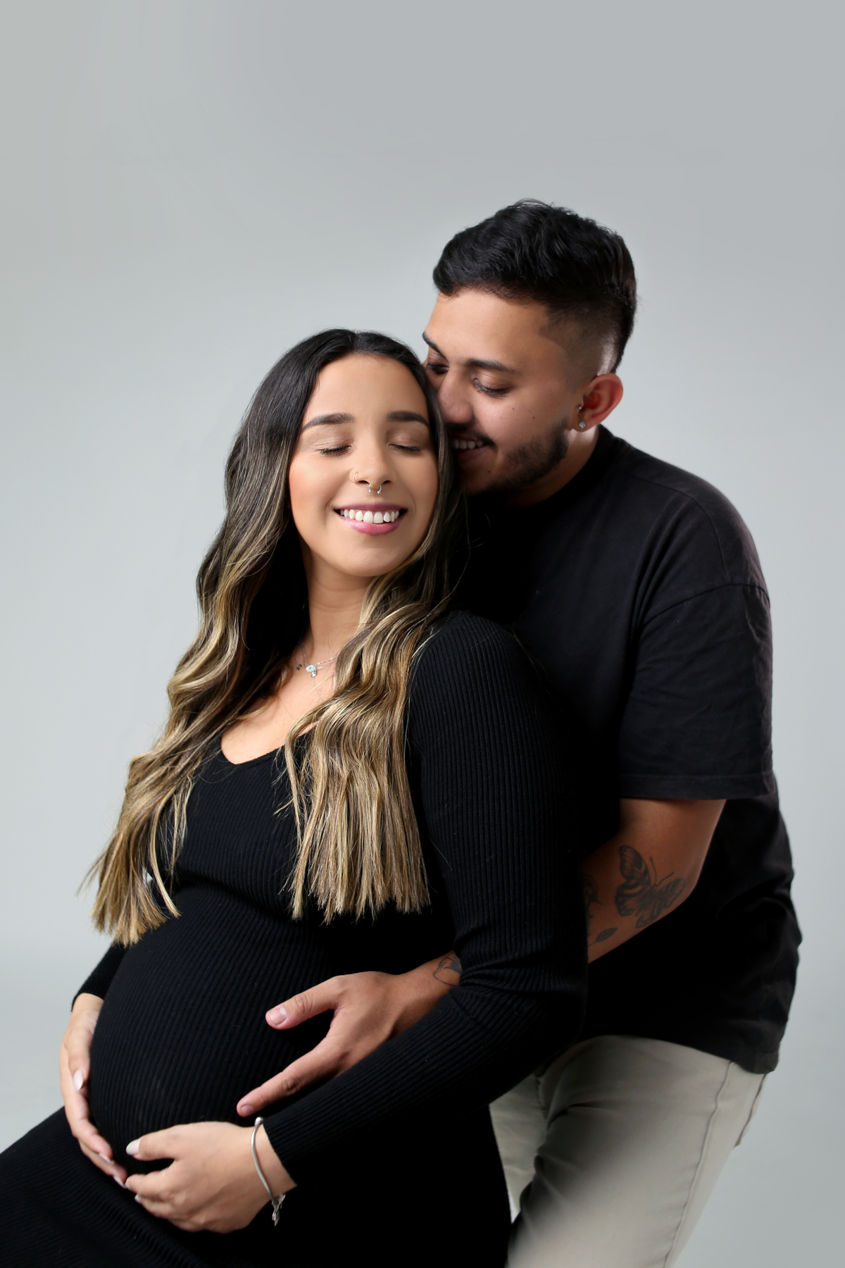 Ensaio gestante em estúdio