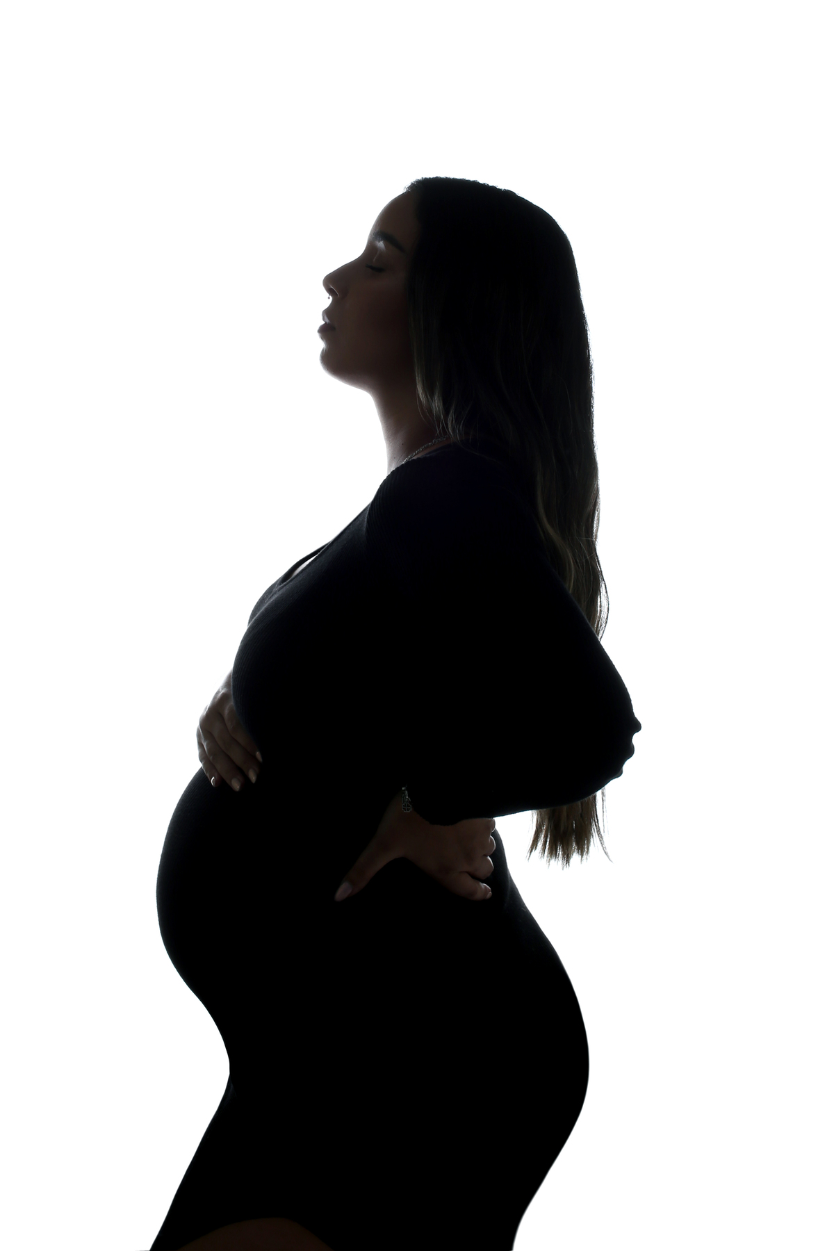 Ensaio gestante em estúdio