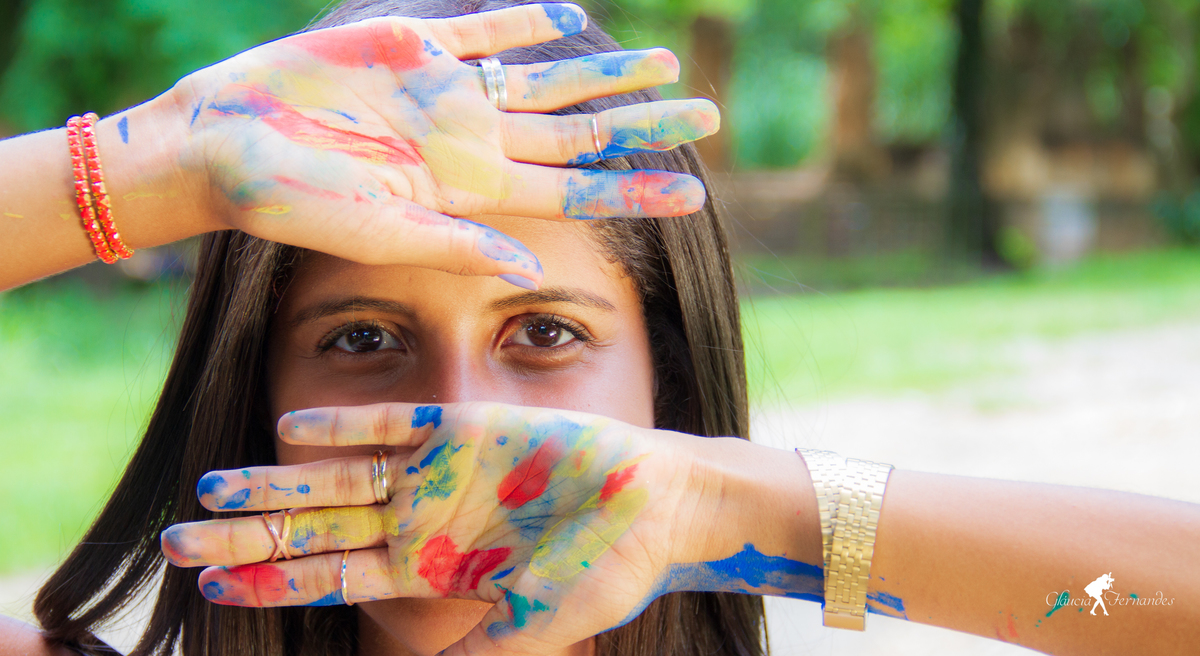 ideias de pinturas em ensaio feminino