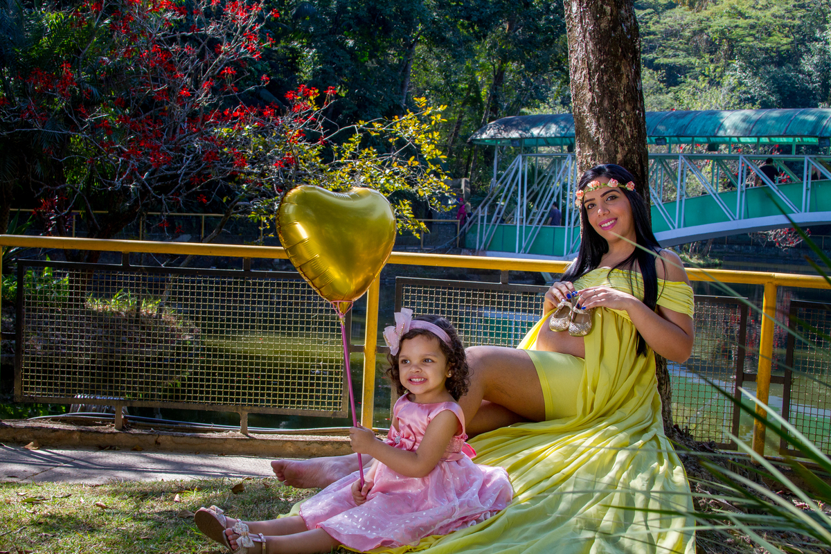 Mãe e filha no Zoológico