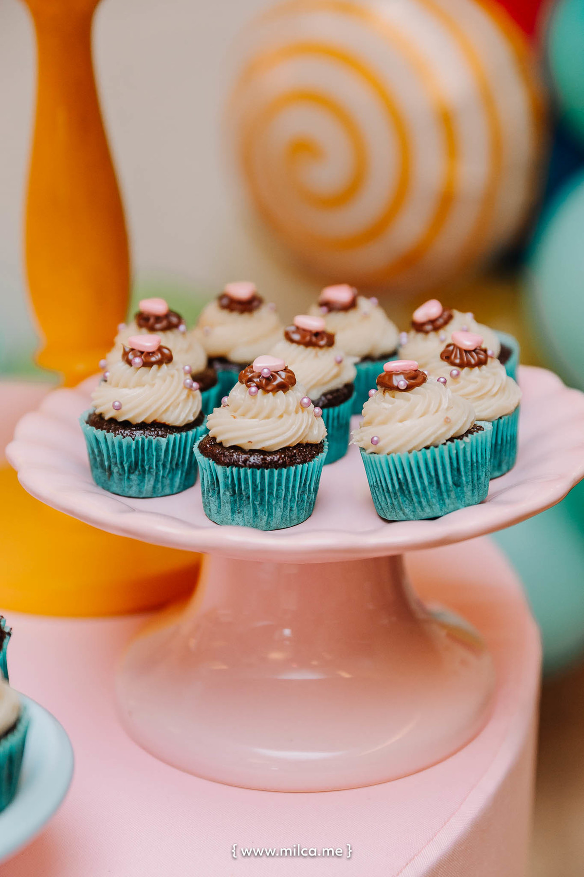 aniversario-em-casa-meninas-tema-cup-cake-isa-lele-7-anos