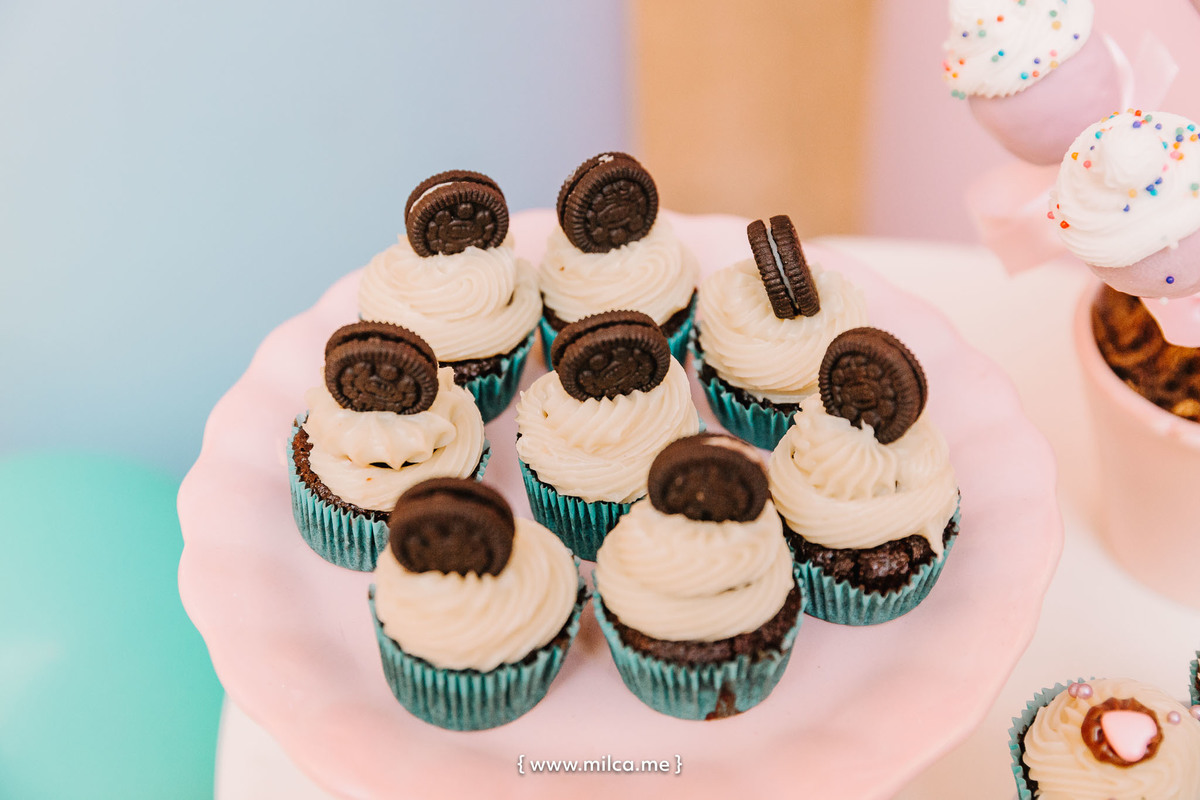 aniversario-em-casa-meninas-tema-cup-cake-isa-lele-7-anos