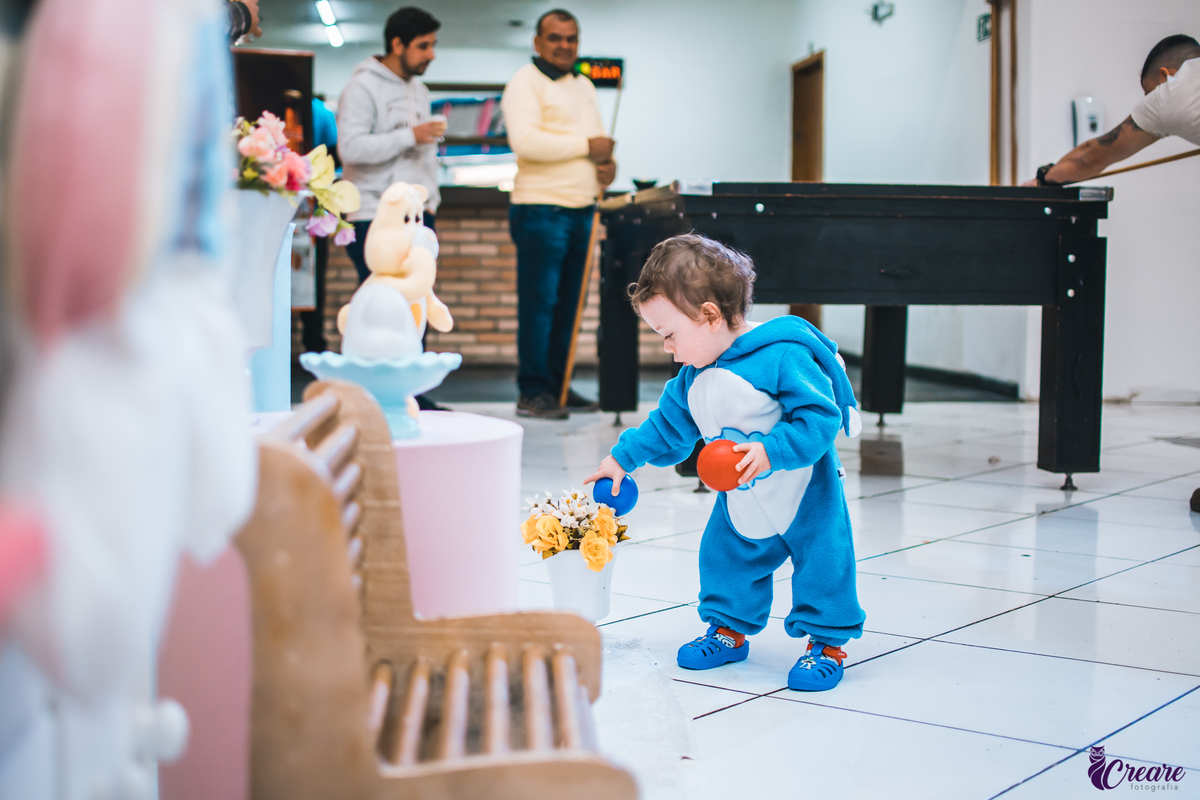 Aniversário Infantil de gêmeos, realizado no buffet é Pique localizado na cidade de Mauá, Abc Paulista. Decoração de Ursinhos Carinhosos.