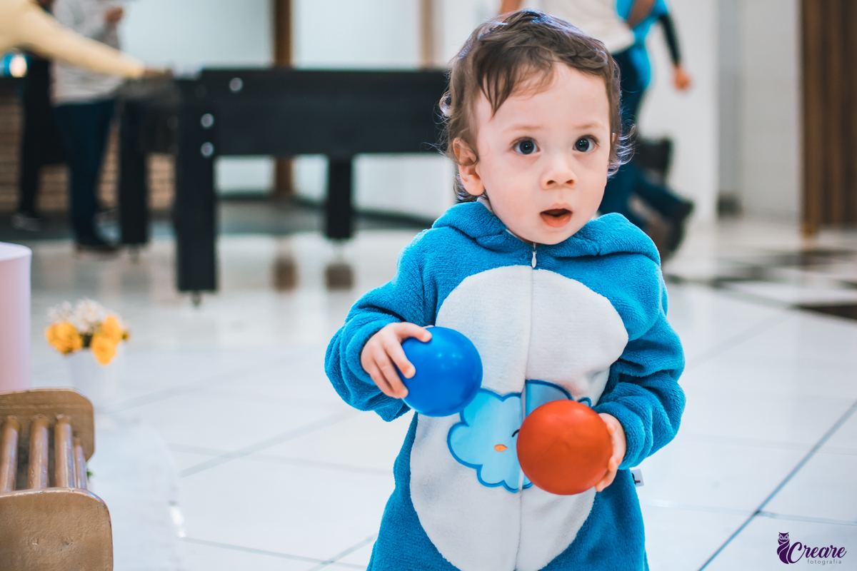 Aniversário Infantil de gêmeos, realizado no buffet é Pique localizado na cidade de Mauá, Abc Paulista. Decoração de Ursinhos Carinhosos.