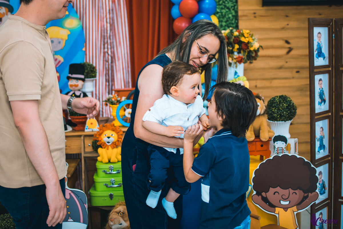 Aniversário infantil realizado na cidade de Santo André, abc Paulista, Ooops buffet, decoração circo Bita.