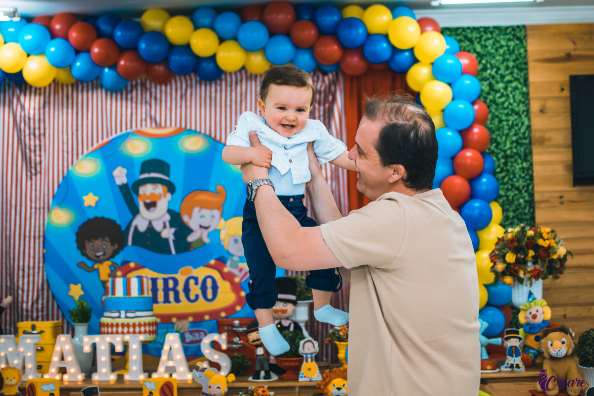 Aniversário infantil realizado na cidade de Santo André, abc Paulista, Ooops buffet, decoração circo Bita.
