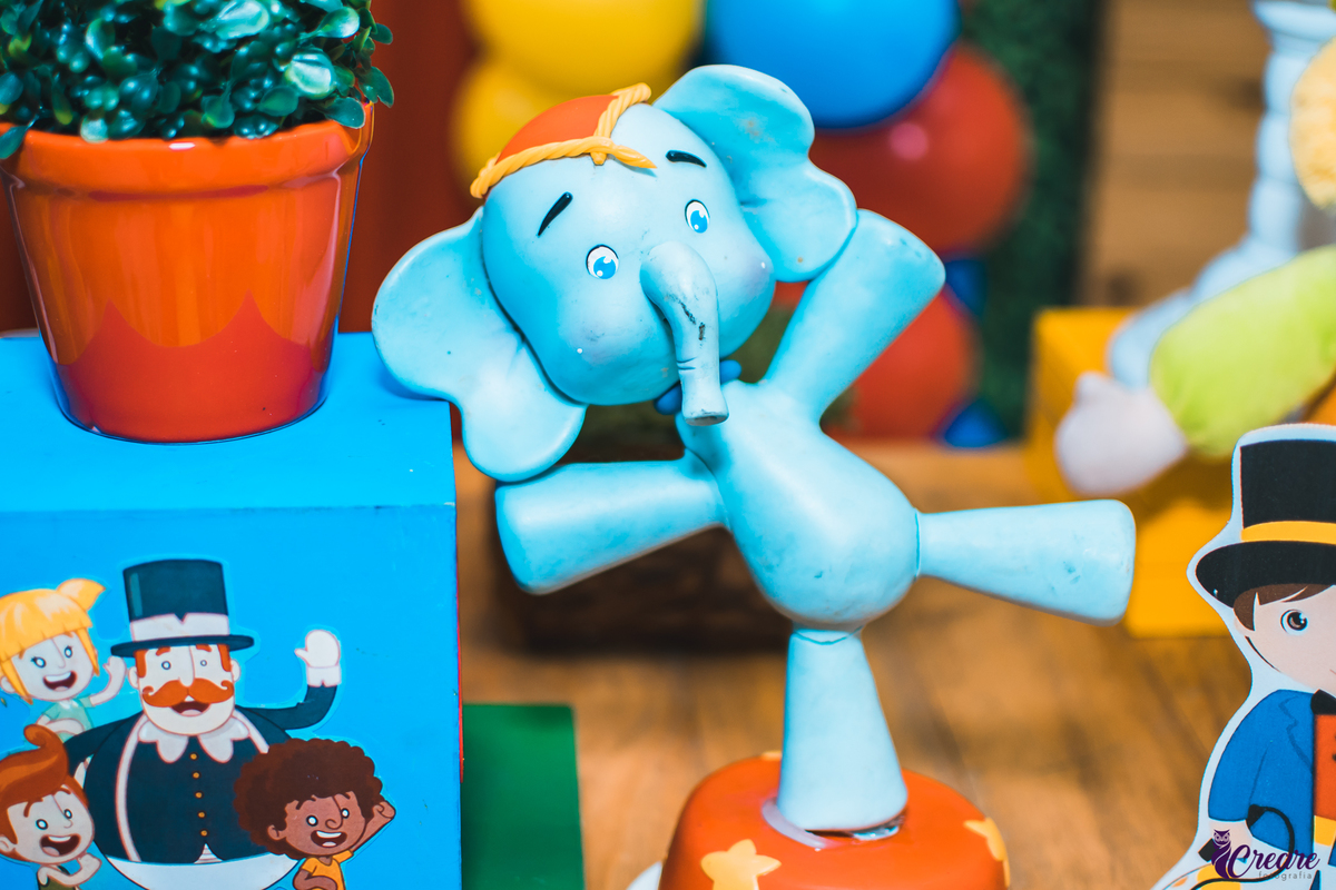 Aniversário infantil realizado na cidade de Santo André, abc Paulista, Ooops buffet, decoração circo Bita.