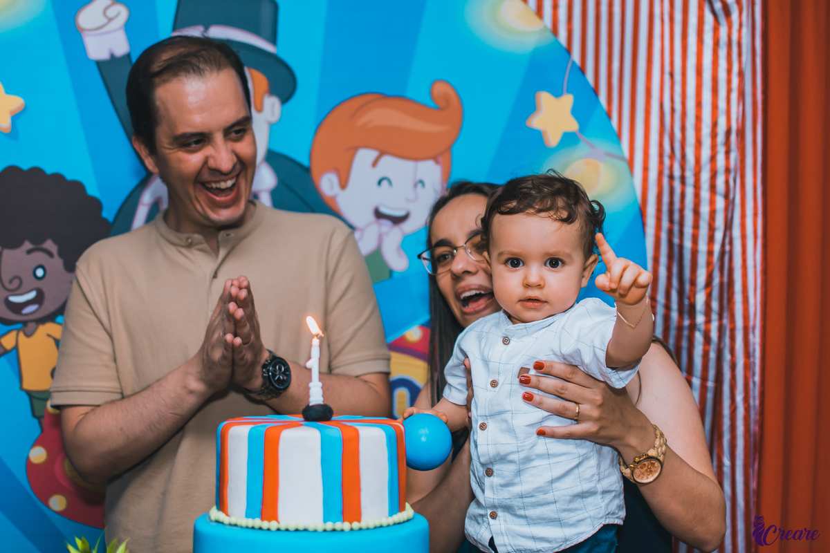 Aniversário infantil realizado na cidade de Santo André, abc Paulista, Ooops buffet, decoração circo Bita.