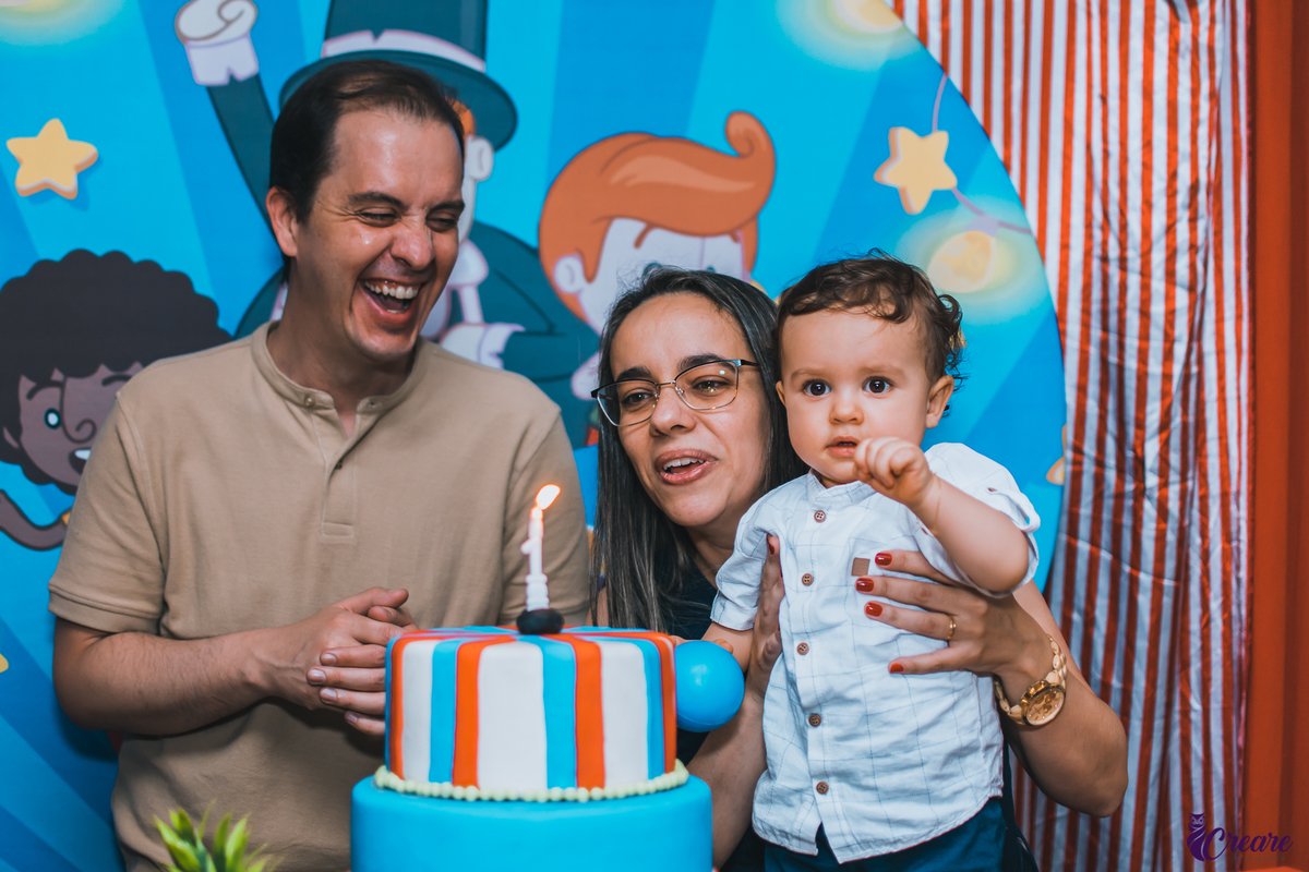 Aniversário infantil realizado na cidade de Santo André, abc Paulista, Ooops buffet, decoração circo Bita.