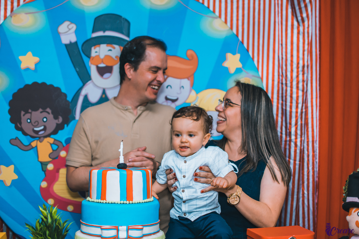 Aniversário infantil realizado na cidade de Santo André, abc Paulista, Ooops buffet, decoração circo Bita.