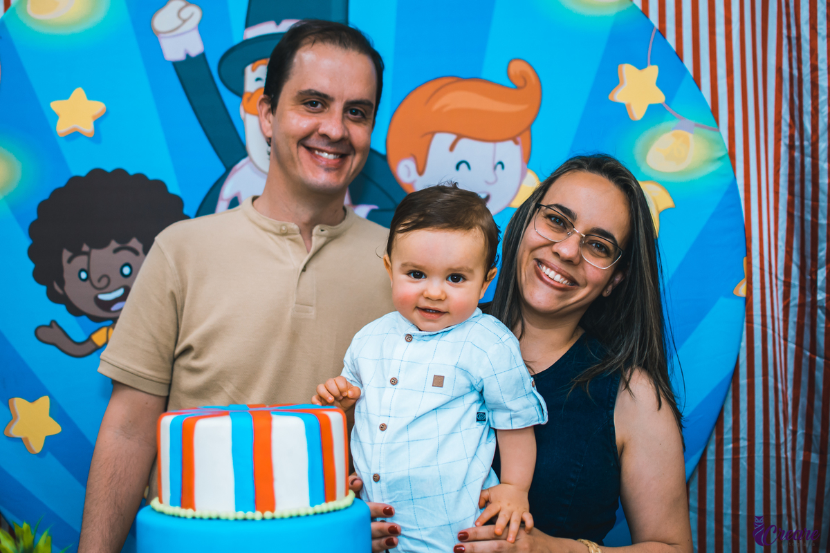 Aniversário infantil realizado na cidade de Santo André, abc Paulista, Ooops buffet, decoração circo Bita.