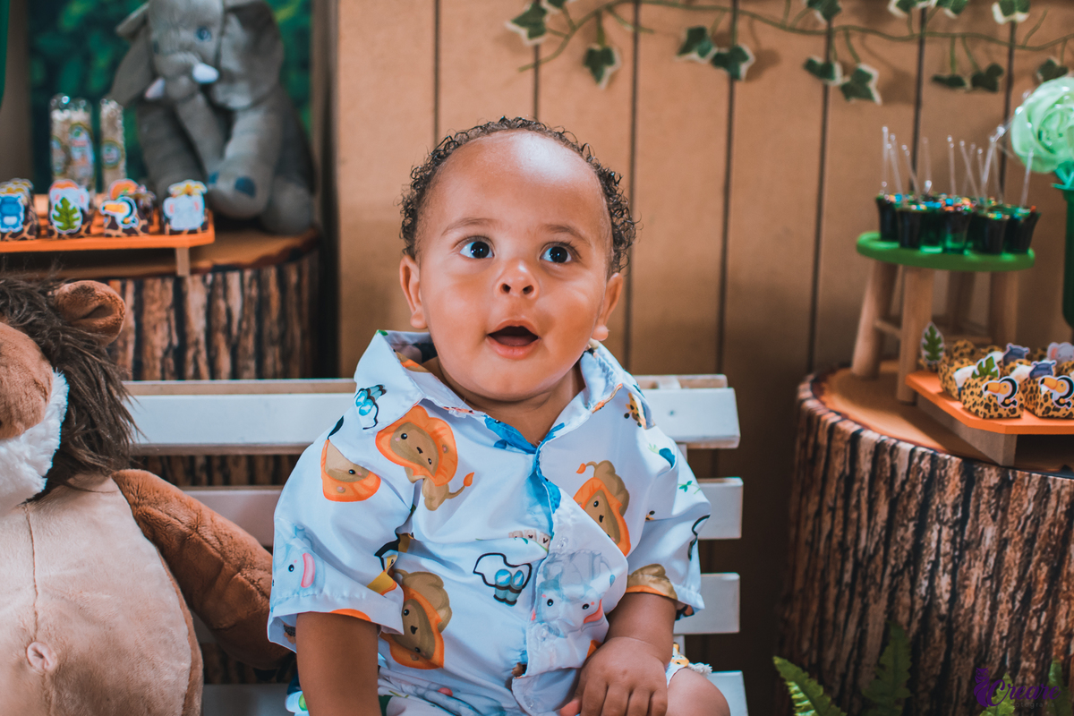 Fotografia de festa infantil, aniversário de 1 ano do bebê, realizado no Rancho do Caipira, cidade de Mauá, ABC Paulista.