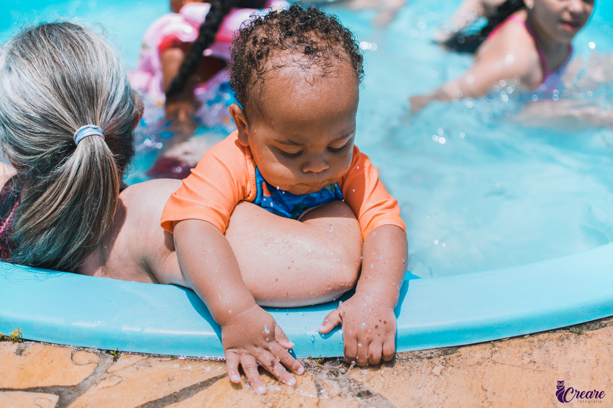Fotografia de festa infantil, aniversário de 1 ano do bebê, realizado no Rancho do Caipira, cidade de Mauá, ABC Paulista.