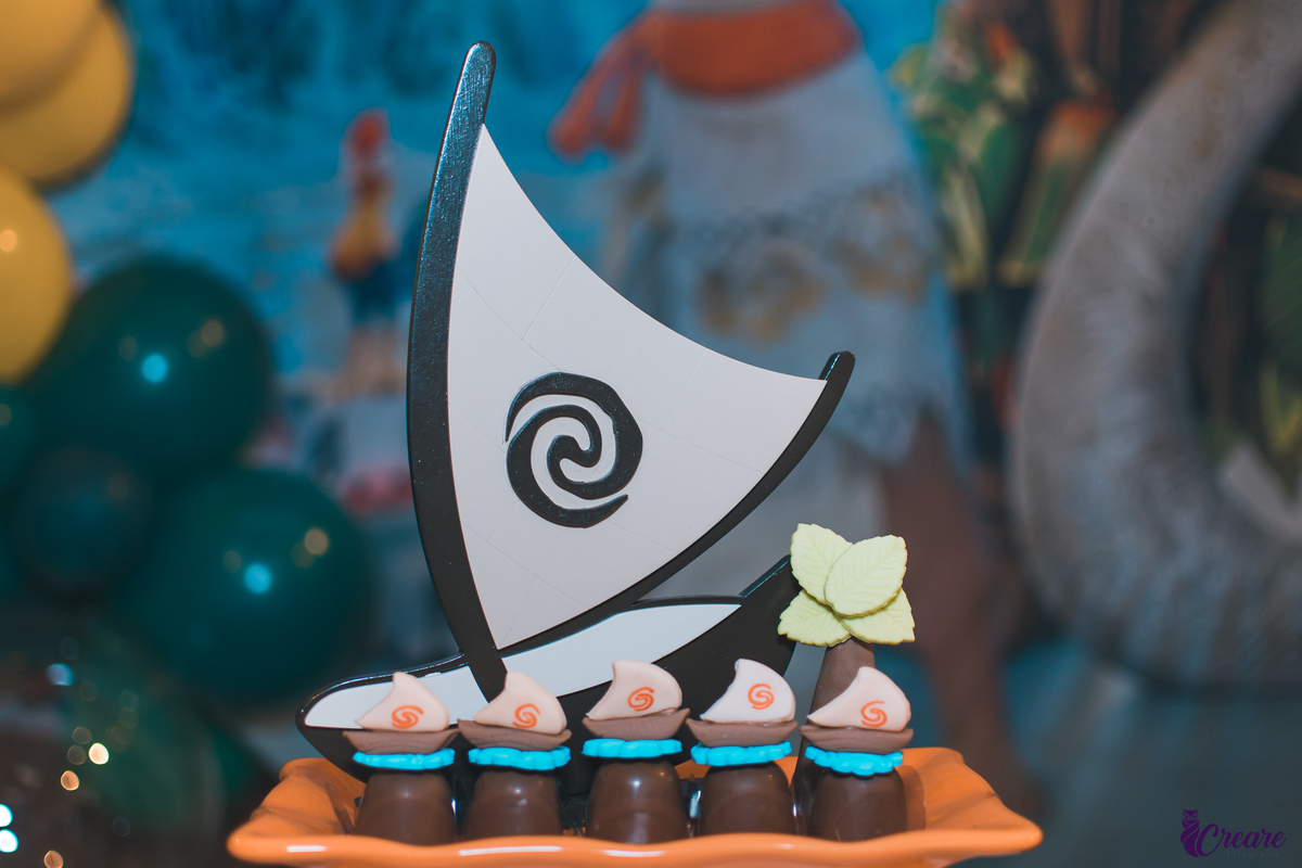 Aniversário infantil, com tema moana, realizado no buffet vila kids galpão, localizado na cidade de Santo André, ABC Paulista.