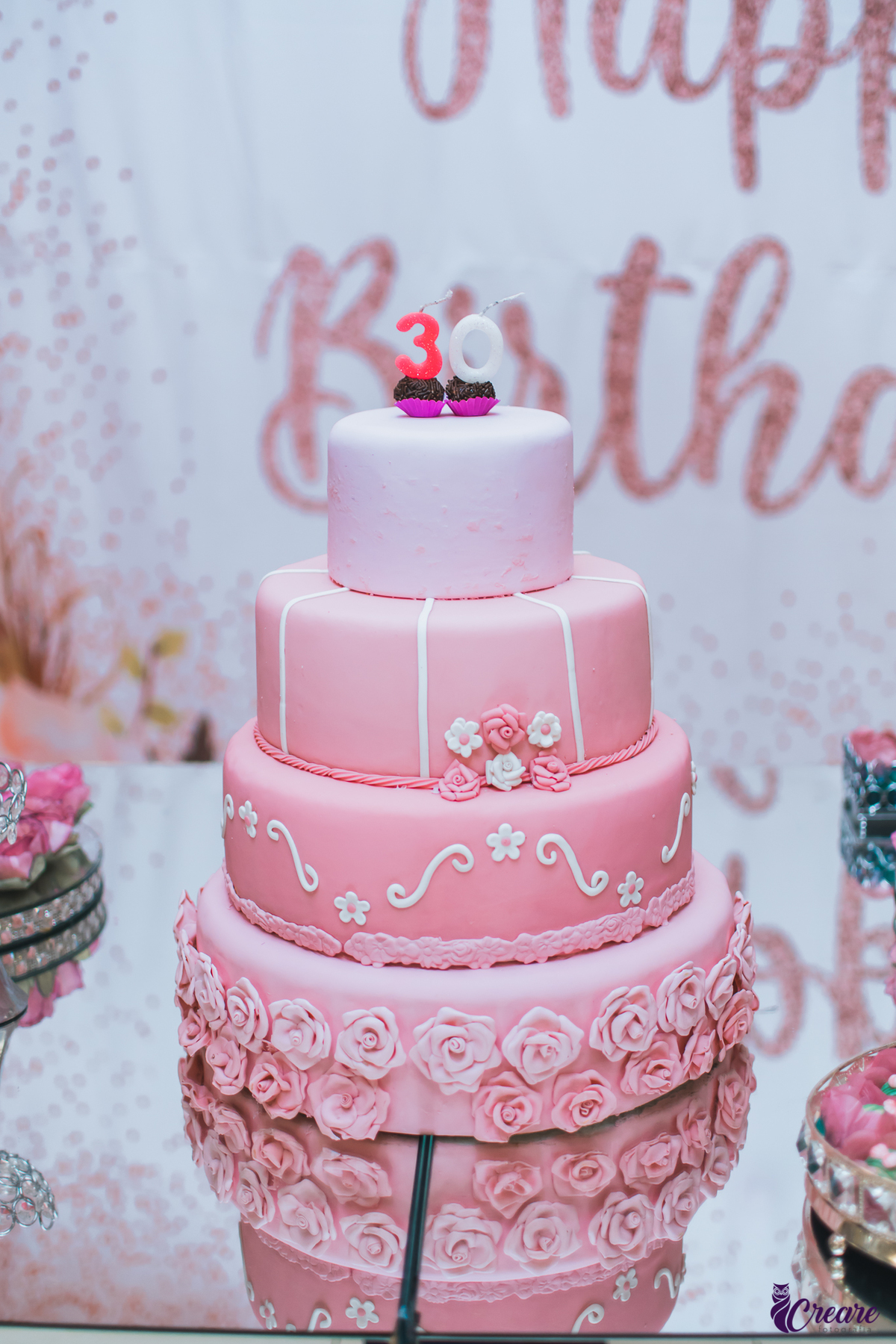 Fotografia de aniversário feminino de 30 anos, realizado na cidade de Sapopemba, São Paulo.