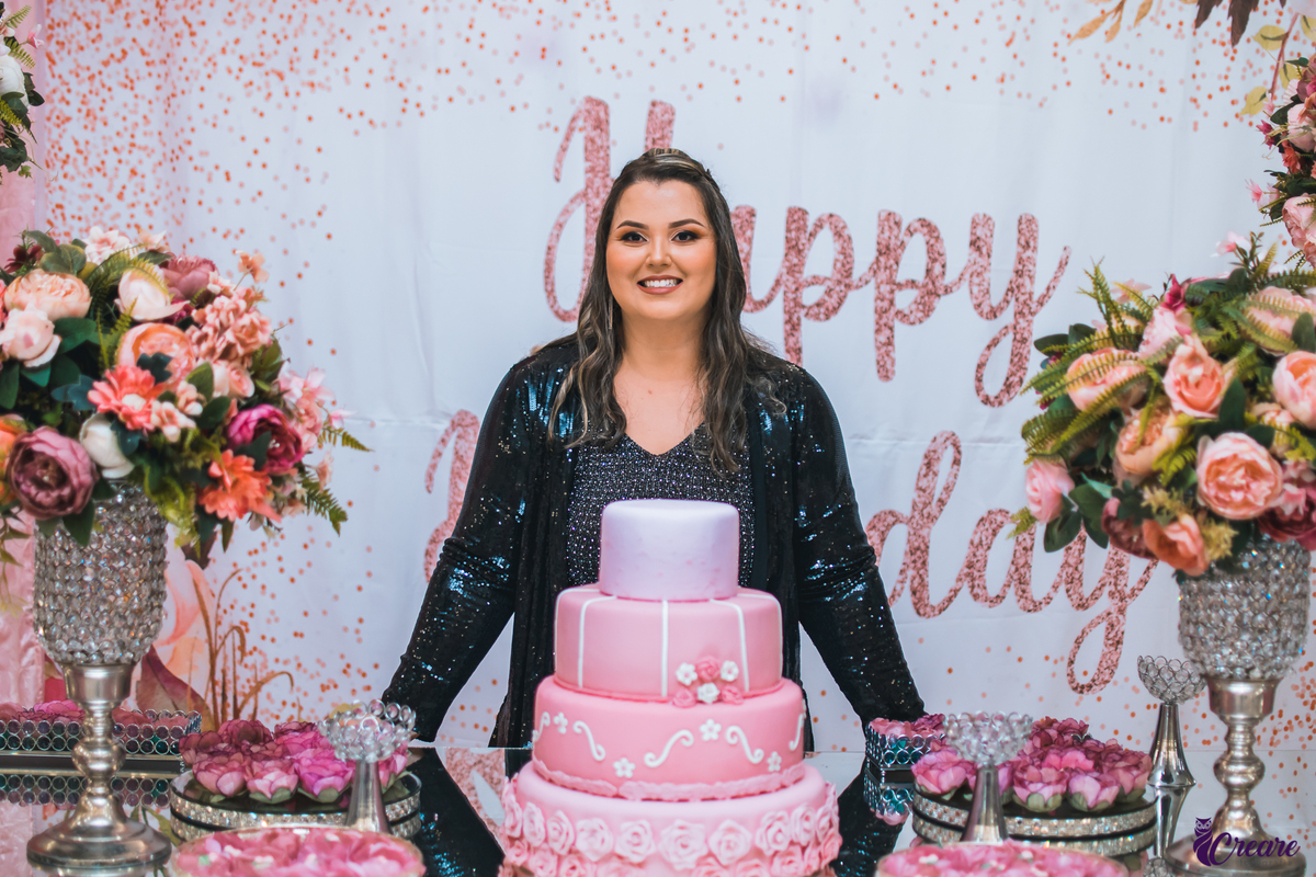 Fotografia de aniversário feminino de 30 anos, realizado na cidade de Sapopemba, São Paulo.
