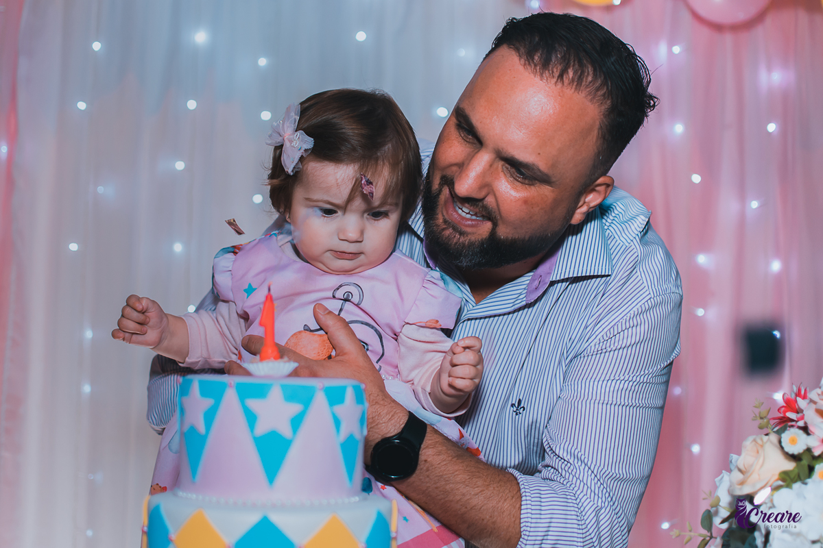 Fotografia de aniversário infantil, realizado no buffet Planeta Rizzo, localizado em Santo André, ABC Paulista. Tema da decoração Circo. 