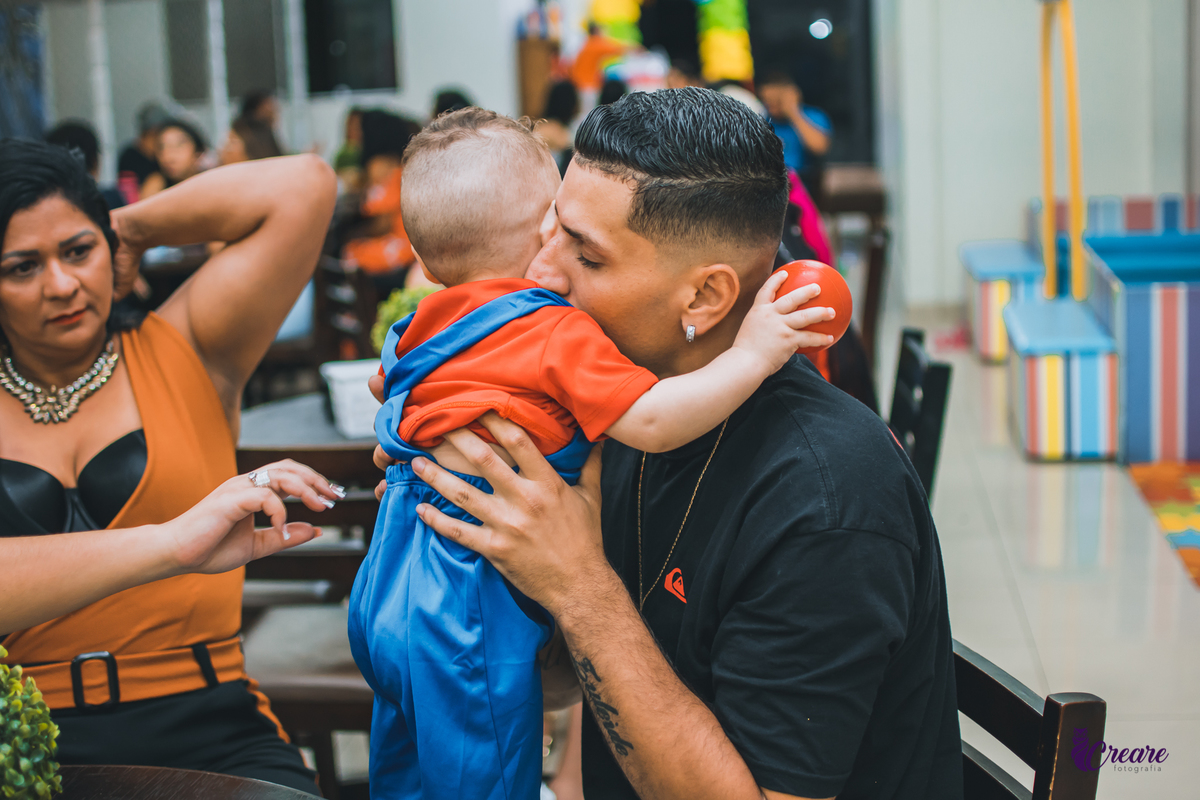 Fotografia de aniversário infantil, com tema Mario Bros, realizado na cidade de Mauá, buffet Pula Pula, Fotógrafo abc paulista.