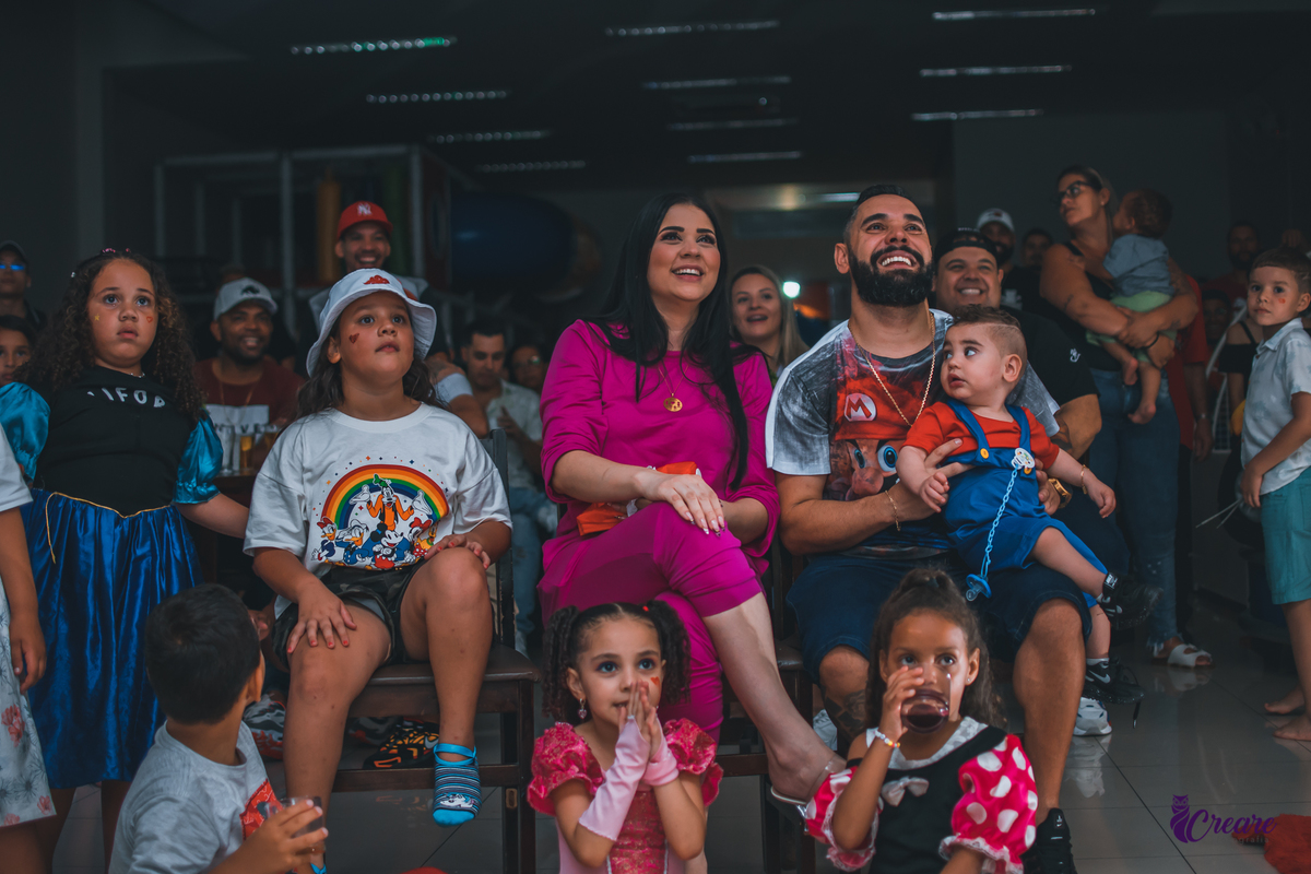 Fotografia de aniversário infantil, com tema Mario Bros, realizado na cidade de Mauá, buffet Pula Pula, Fotógrafo abc paulista.
