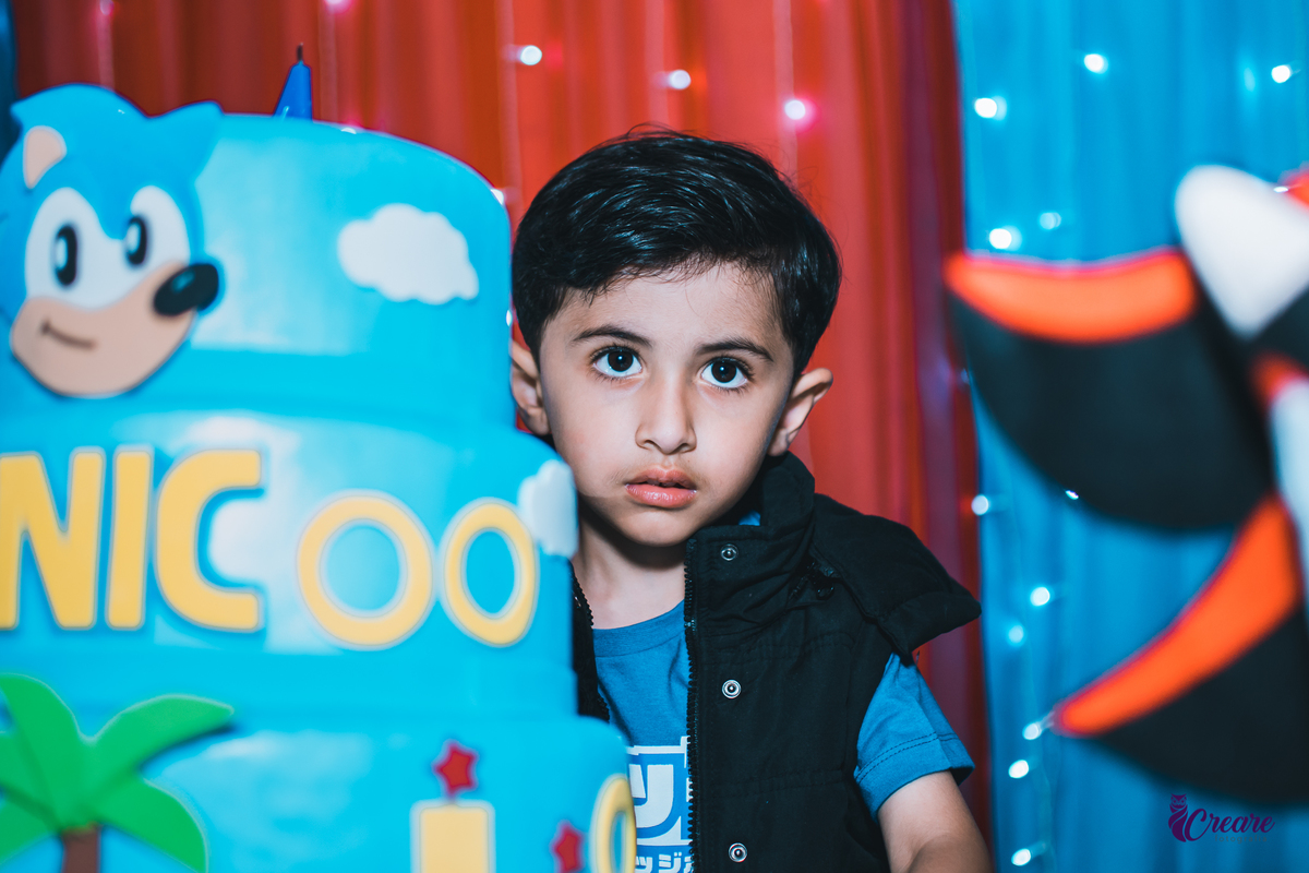 Aniversário infantil realizado no buffet planeta Rizzo, localizado em Santo André, ABC Paulista. Decoração com tema Sonic.