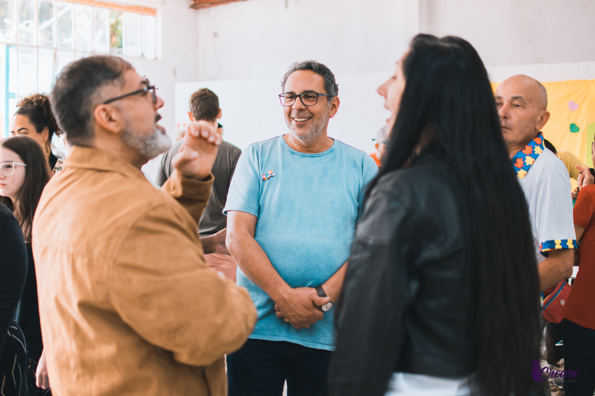 Evento de conscientização do dia mundial do autismo, realizado na chácara do servidor de mauá. Fotografia TEA, fotógrafo PCD, evento sobre inclusão social.