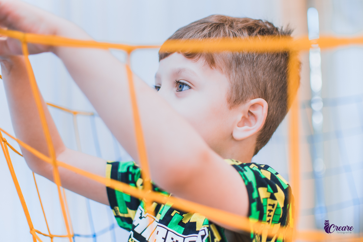 Aniversário infantil, fotografia de aniverseario com decoração de minecraft. Buffet infantil em Santo André. Festa infantil.