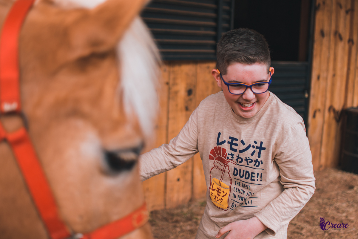ensaio externo, equoterapia voo de liberdade, São Bernardo do Campo. Ensaio realizado durante a terapia de crianças com Deficiência. Fotógrafo Mauá, fotógrafo Santo André, fotógrafo São Bernardo do Campo. Ensaio com cavalos.