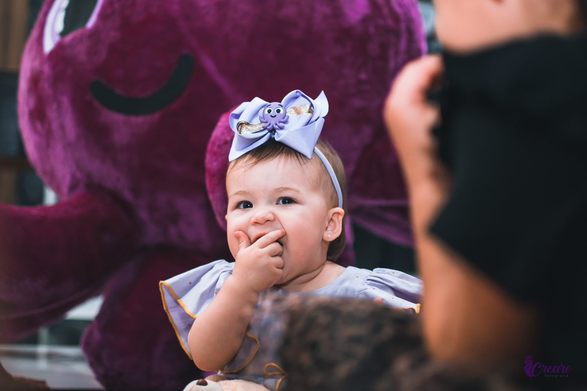 Aniversário infantil com tema bolofofos, realizado no Buffet É Pique em Mauá. Fotógrafo. Festa de menina.
