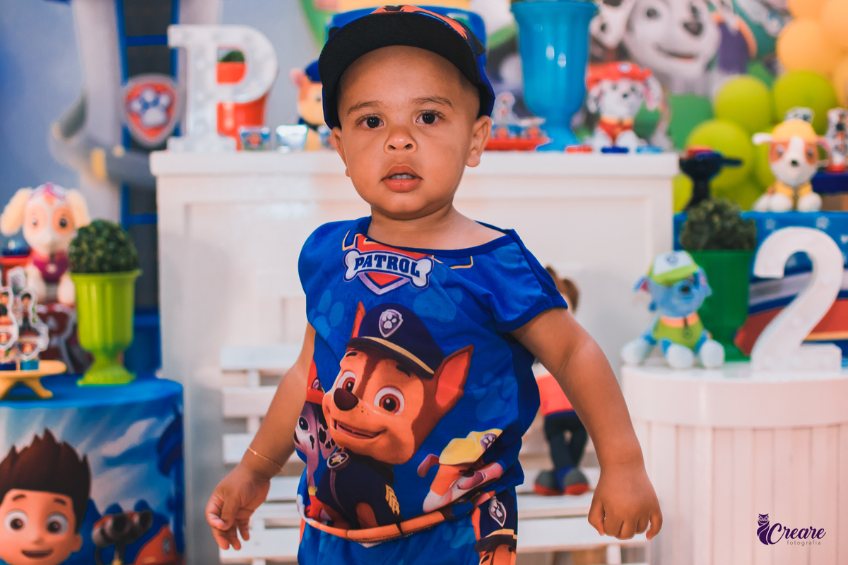 Festa de menino, tema Patrulha Canina. Aniversário de 2 anos masculino. Fotógrafo Mauá, Buffet, Buffet infantil. fotografia de aniversário.