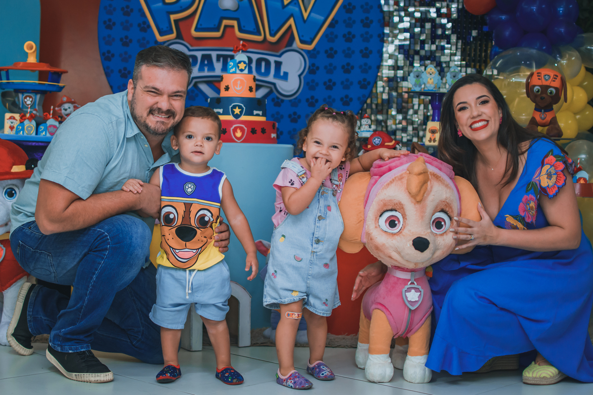 Aniversário de menino com tema patrulha canina, festa realizada no buffet infantil Terra do Nunca, localizado em Santo André. ABC Paulista. Fotógrafo Santo André.