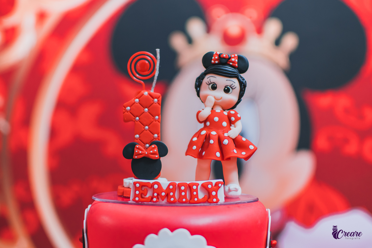 Aniversário infantil de um aninho com decoração tema minnie. Fotógrafo infantil em Mauá, ABC Paulista. Festa de menina, aniversário de 1 ano, festa de um ano, festa infantil. Fotógrafo Santo André, fotógrafo Mauá.