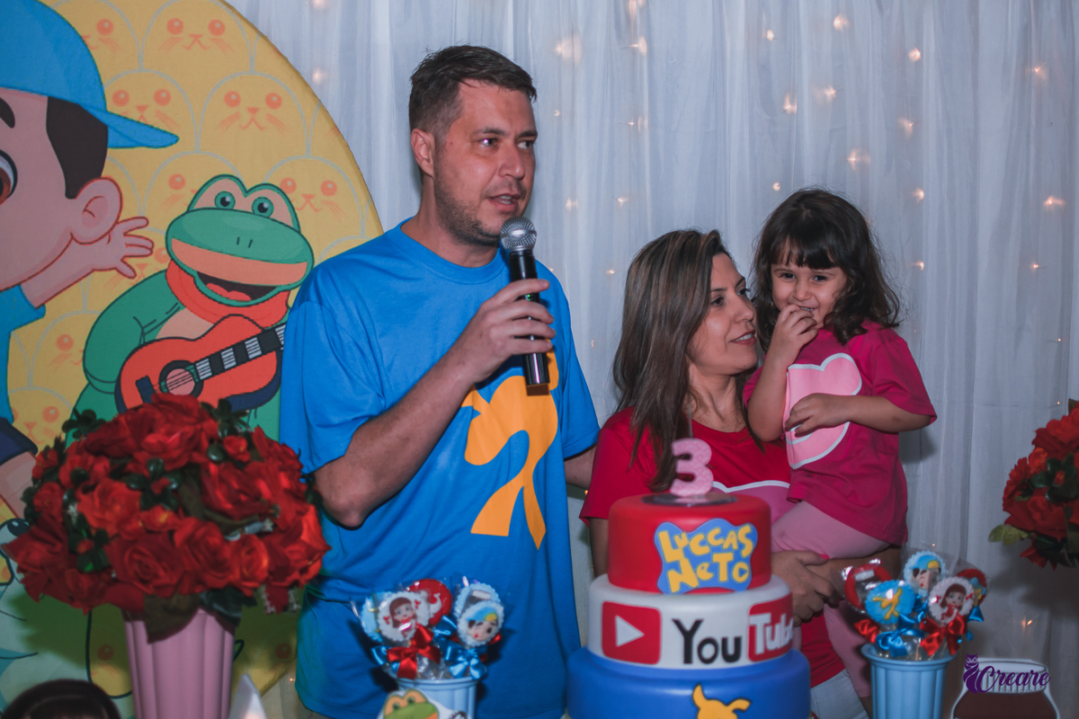 aniversário infantil, festa de menina, aniversário de 3 anos, tema de decoração Lucas Neto. Buffet Requinte festas kids, buffet Mauá, fotógrafo. 