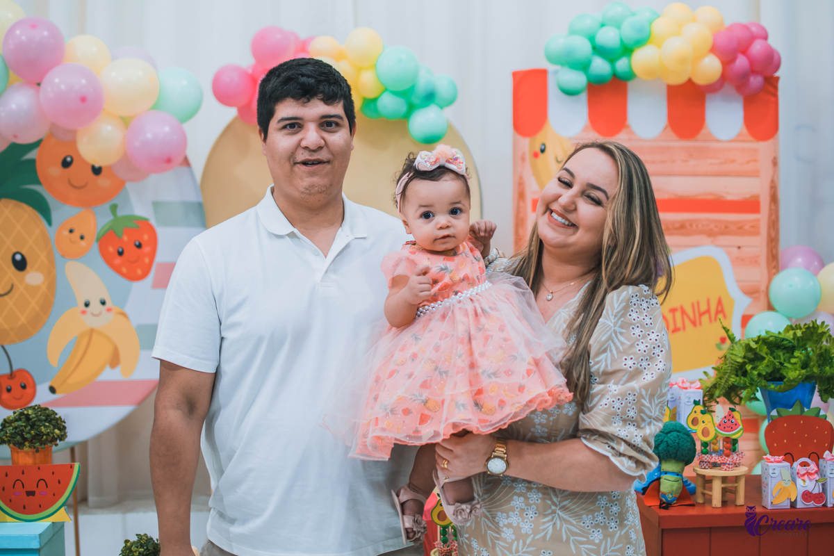 Aniversário de 1 aninho, festa de um ano de menina. Buffet É Pique, fotógrafo Mauá. 
