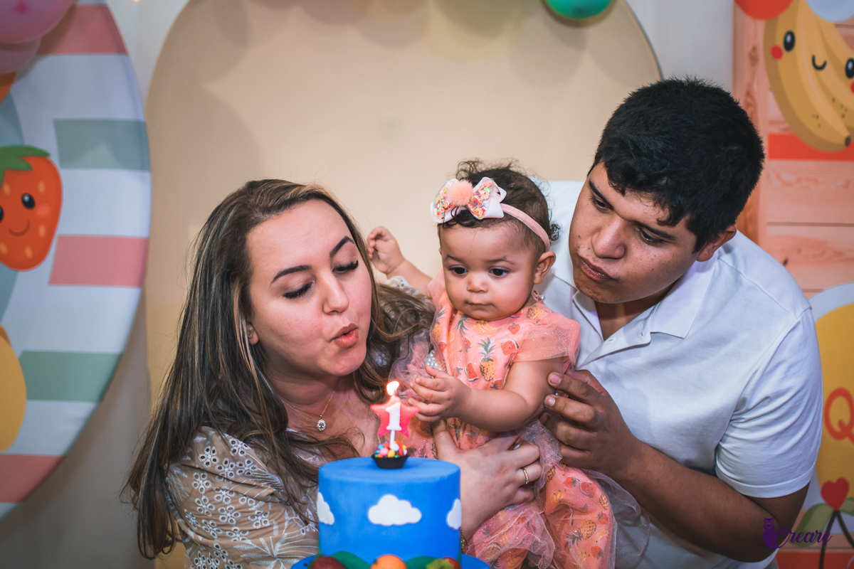Aniversário de 1 aninho, festa de um ano de menina. Buffet É Pique, fotógrafo Mauá. 
