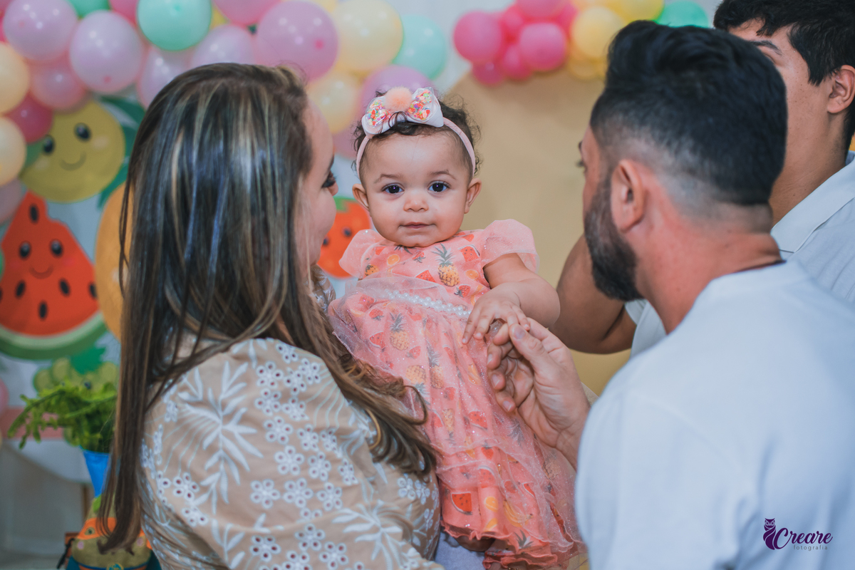 Aniversário de 1 aninho, festa de um ano de menina. Buffet É Pique, fotógrafo Mauá. 