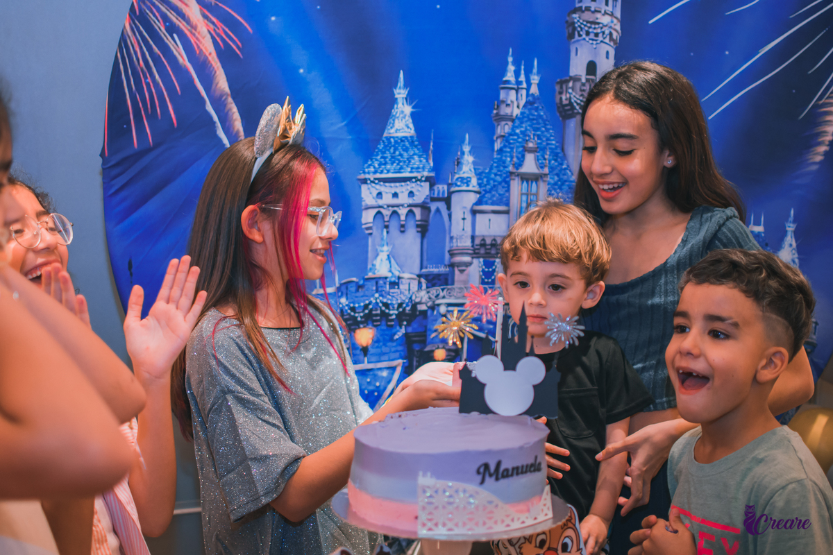 fotografia de aniversário infantil no Playcenter Famuly em Santo André, ABC Paulista. Fotógrafo de festa infantil. decoração Disney.