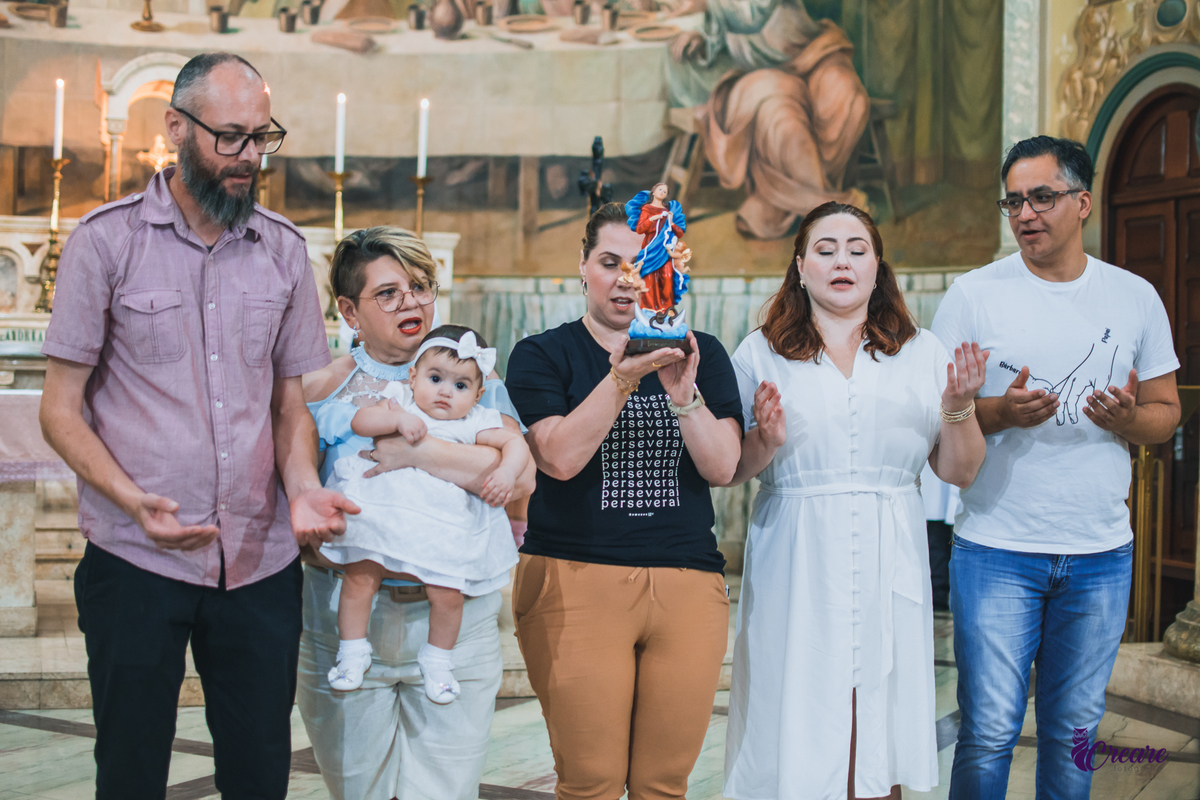 fotografia de batizado na igreja Matriz de Santo André. Fotógrafo infantil, fotógrafo em Santo André.