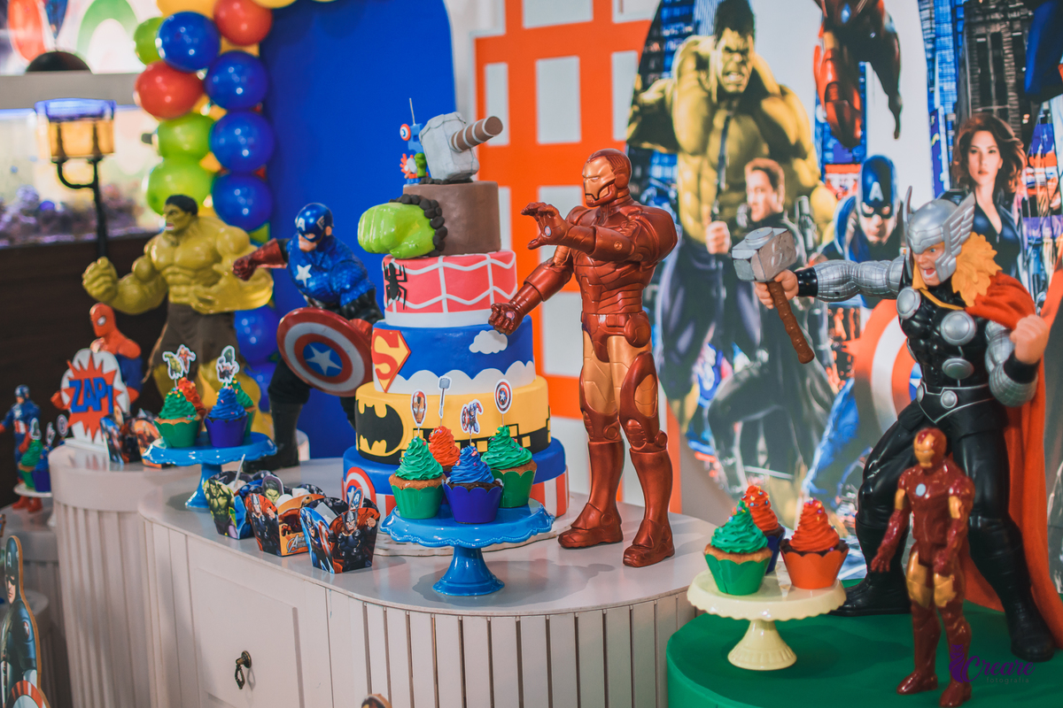 Aniversário infantil, vingadores, buffet planeta rizzo, fotografo, festa de menino de 5 anos.
