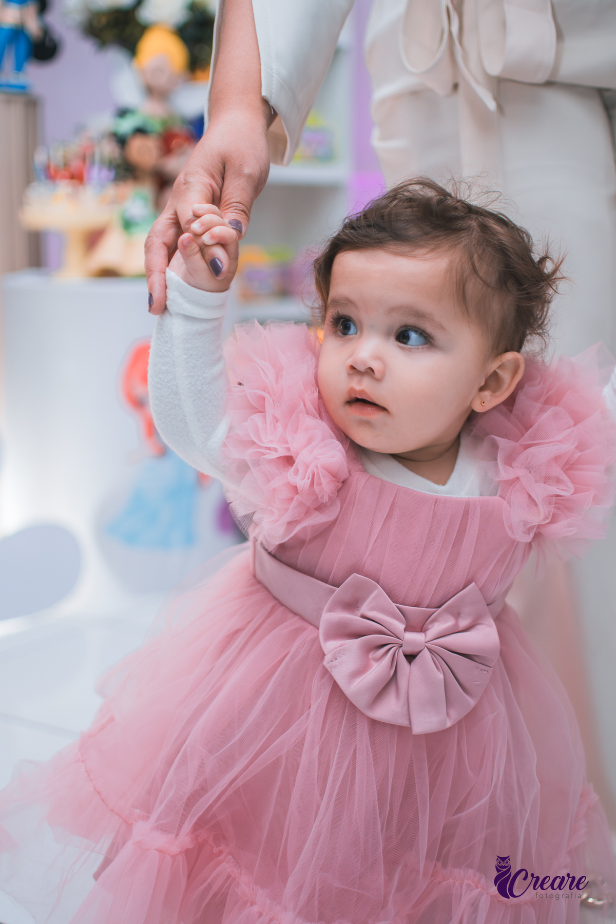 aniversário de 1 ano, fotógrafo de festa de aniversário de um aninho. Buffet Espaço Band. Fotógrafo em Mauá, fotógrafo em santo André. fotógrafo em SBC. Um ano, decoração tema princesas.