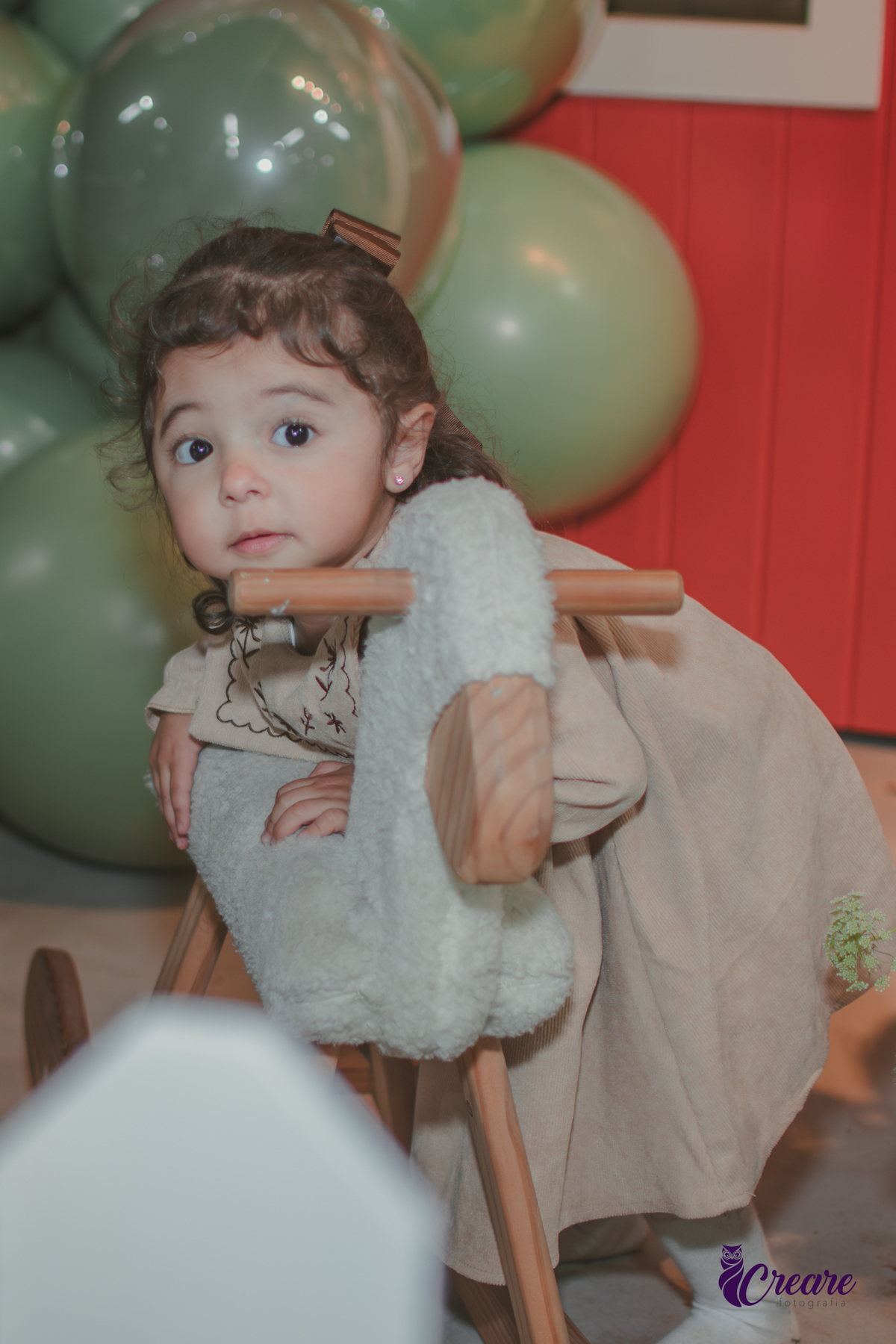 fotografia de aniversário de 2 anos de menina na Fazendinha Estação Natureza, no Ipiranga em São Paulo. Fotógrafo de aniversário infantil.  Decoração tema fazendinha.