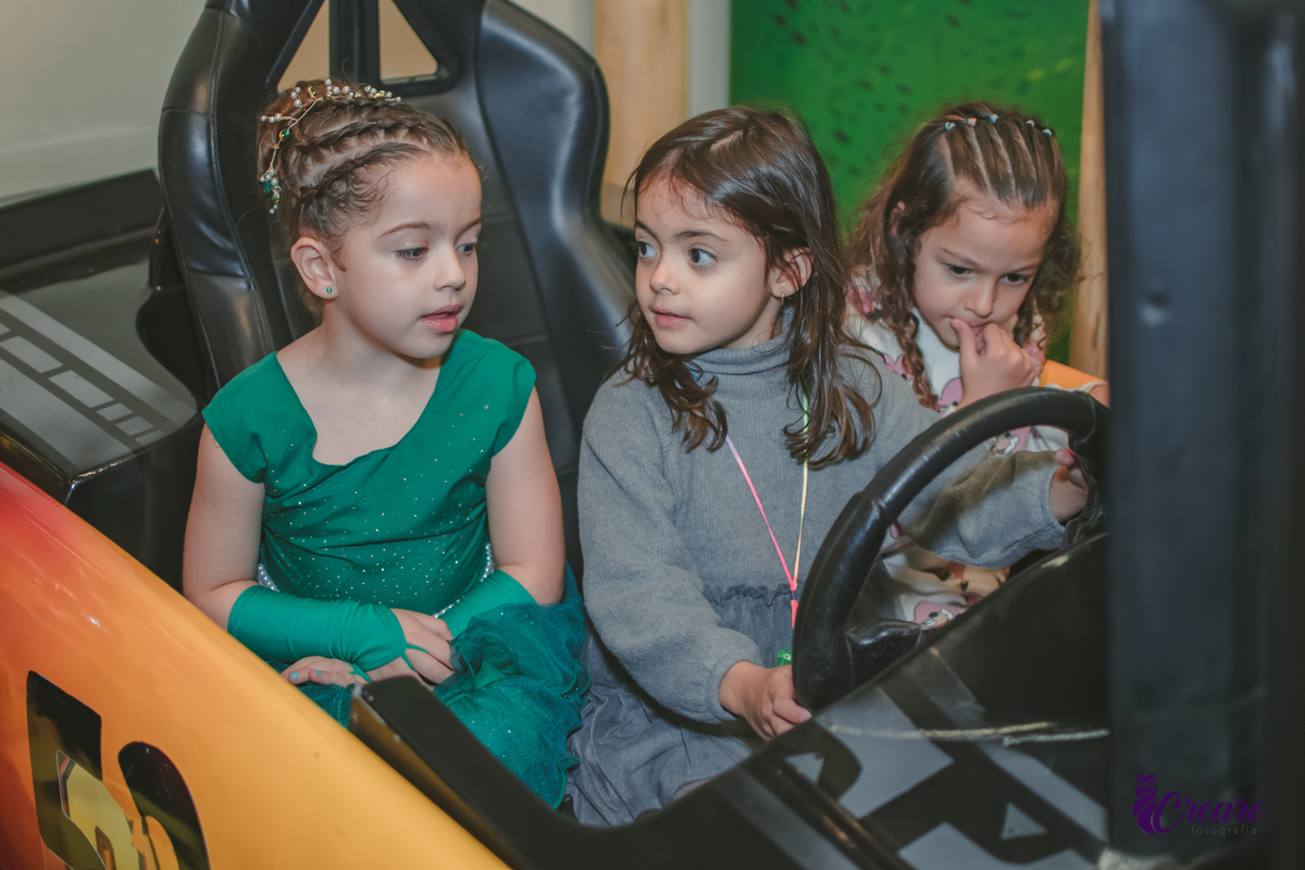 fotografia de aniversário de 5 anos de menina, no Buffet Terra do nunca em Santo André, fotógrafo em Santo André, decoração tema Tinker Bell.