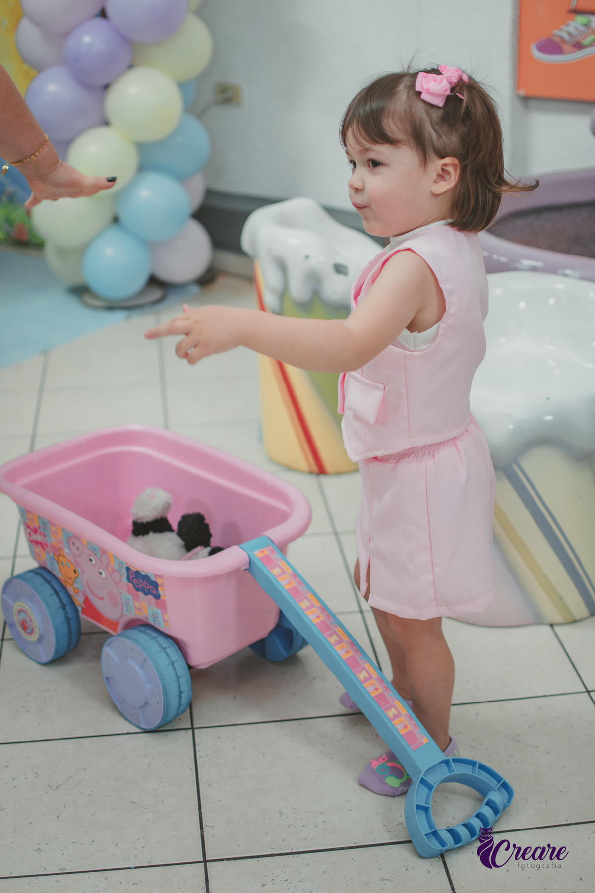 festa de aniversário infantil de menina de 3 anos, com tema Princesas no Buffet Algodão doce em Santo André, fotógrafo em Santo André.