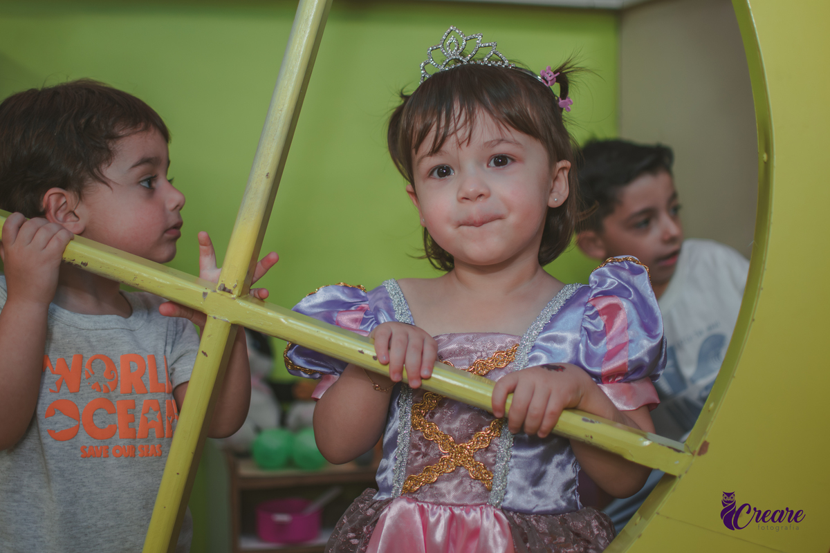 festa de aniversário infantil de menina de 3 anos, com tema Princesas no Buffet Algodão doce em Santo André, fotógrafo em Santo André.