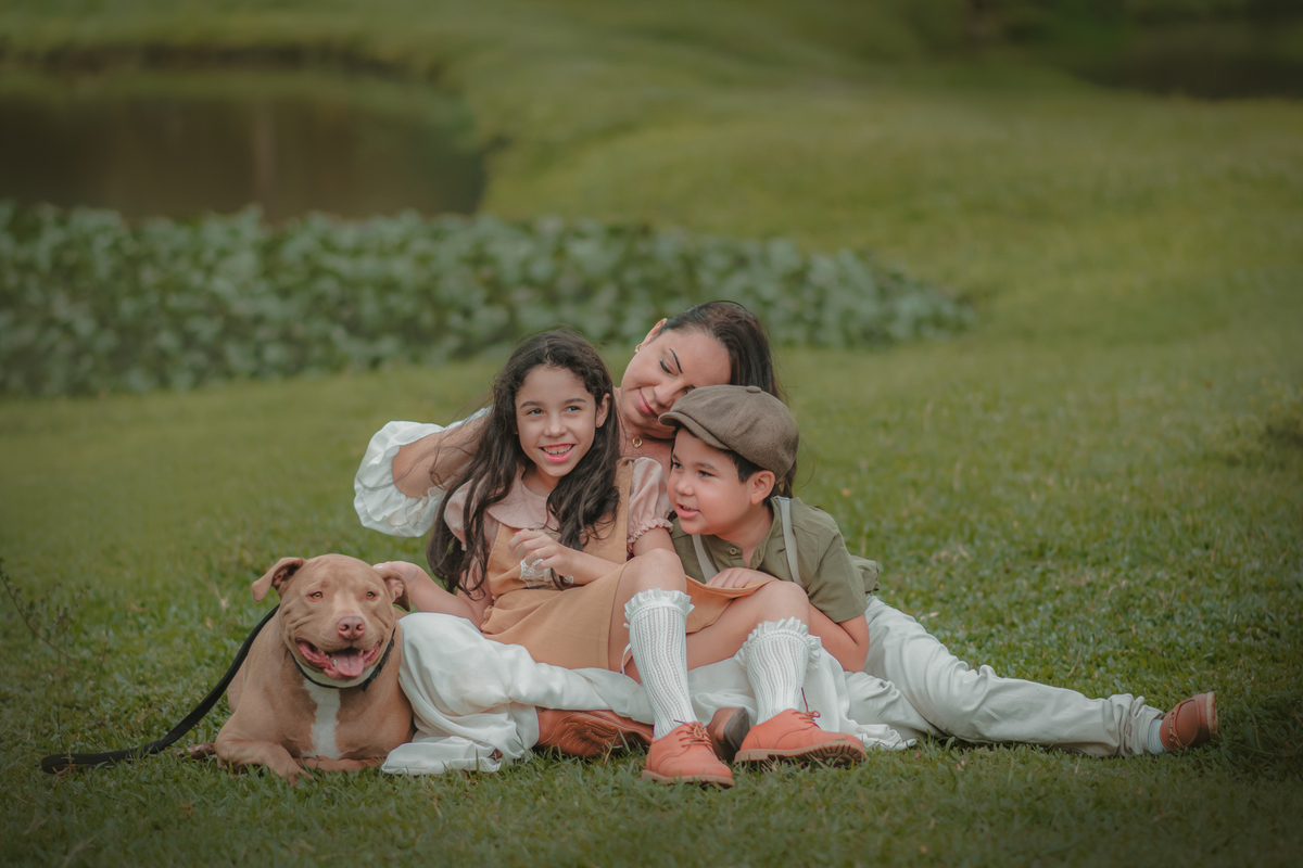 ensaio fotográfico em São bernardo do campo com estilo Cottagece. Fotografia artística de família estilo vintage.
