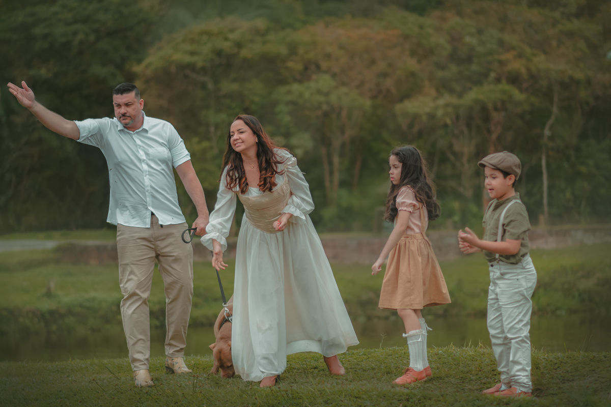 ensaio fotográfico em São bernardo do campo com estilo Cottagece. Fotografia artística de família estilo vintage.