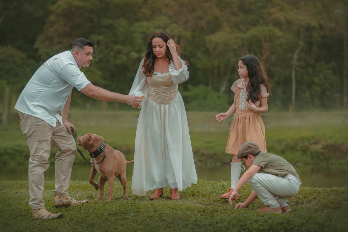 ensaio fotográfico em São bernardo do campo com estilo Cottagece. Fotografia artística de família estilo vintage.